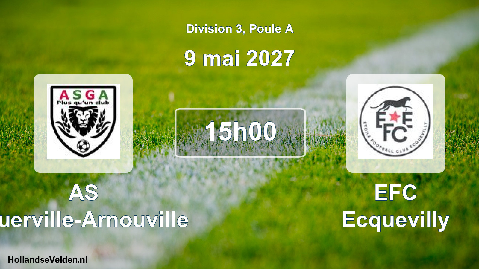 Geplande wedstrijd: AS Guerville-Arnouville - EFC Ecquevilly (9 mei 2027)
