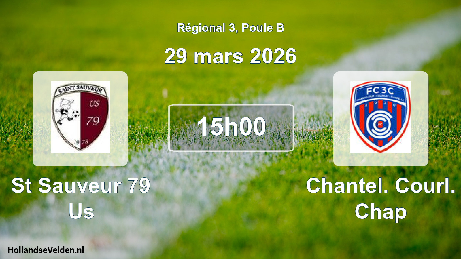 Geplande wedstrijd: St Sauveur 79 Us - Chantel. Courl. Chap (29 mars 2026)