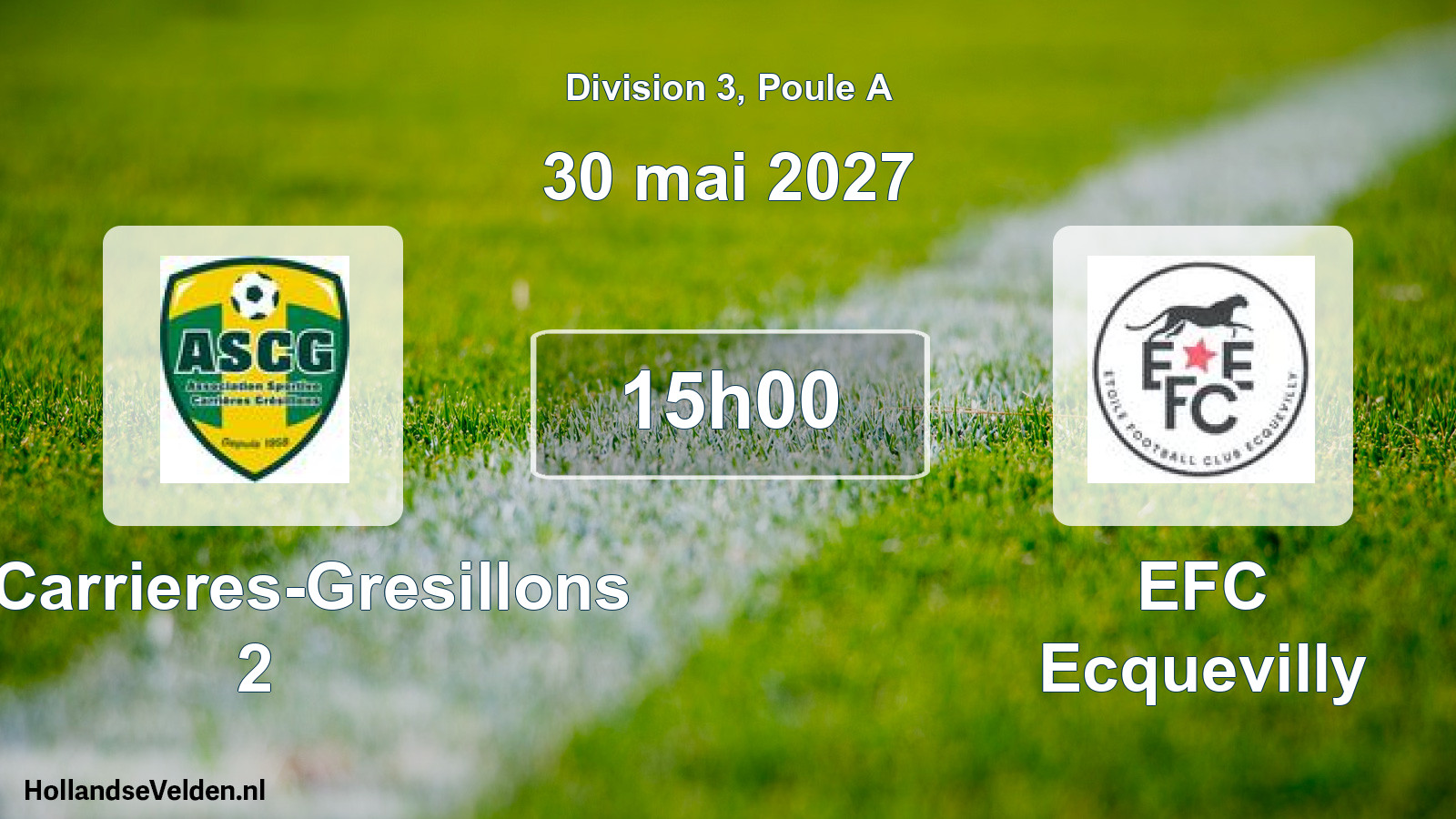 Scheduled Match: AS Carrieres-Gresillons 2 - EFC Ecquevilly (30 May 2027)
