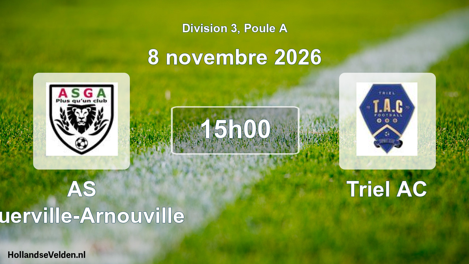 Scheduled Match: AS Guerville-Arnouville - Triel AC (8 November 2026)