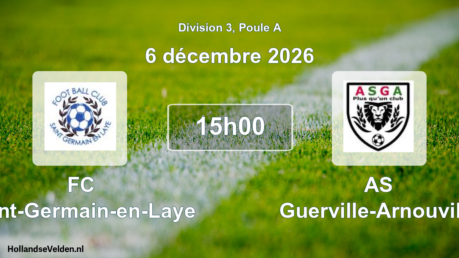 Scheduled Match: FC Saint-Germain-en-Laye - AS Guerville-Arnouville (6 December 2026)