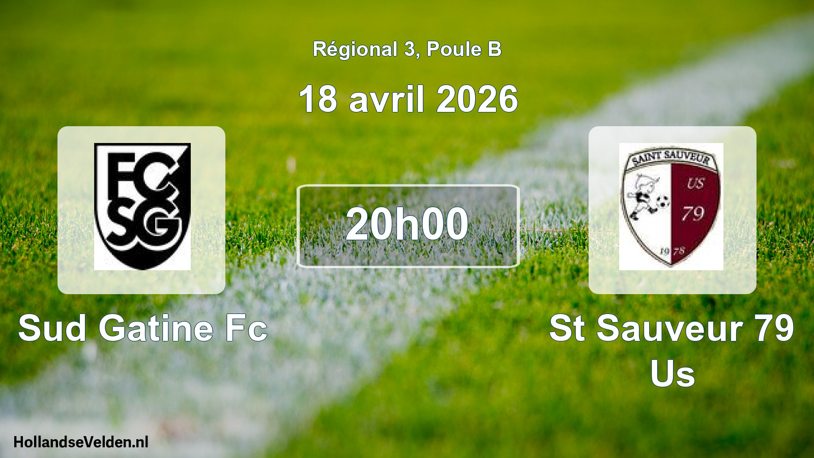 Geplande wedstrijd: Sud Gatine Fc - St Sauveur 79 Us (18 avril 2026)