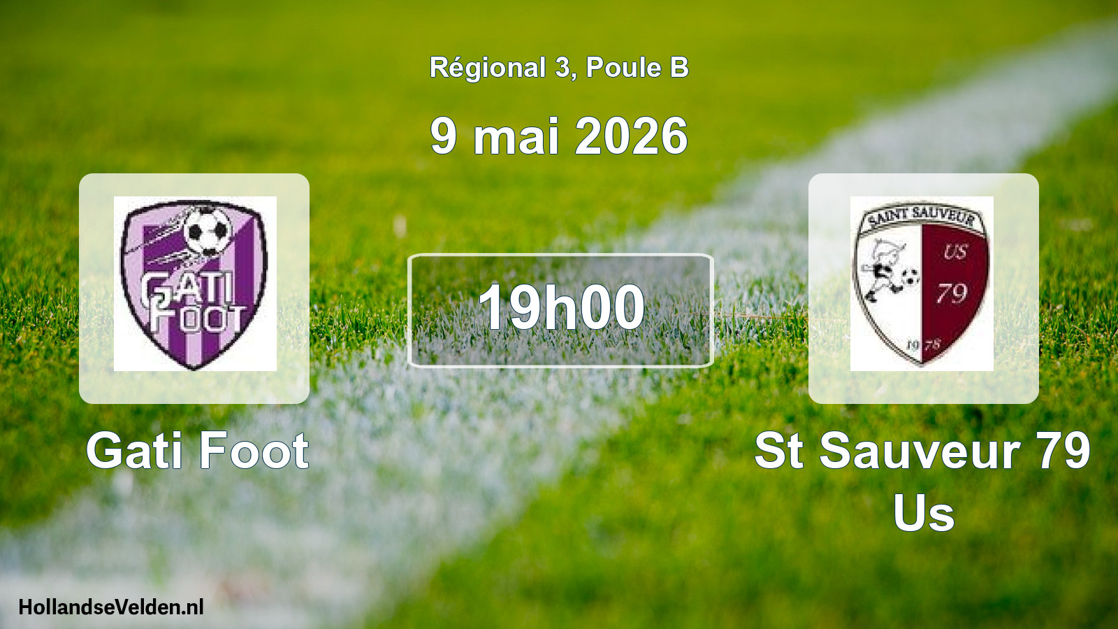 Geplande wedstrijd: Gati Foot - St Sauveur 79 Us (9 mai 2026)