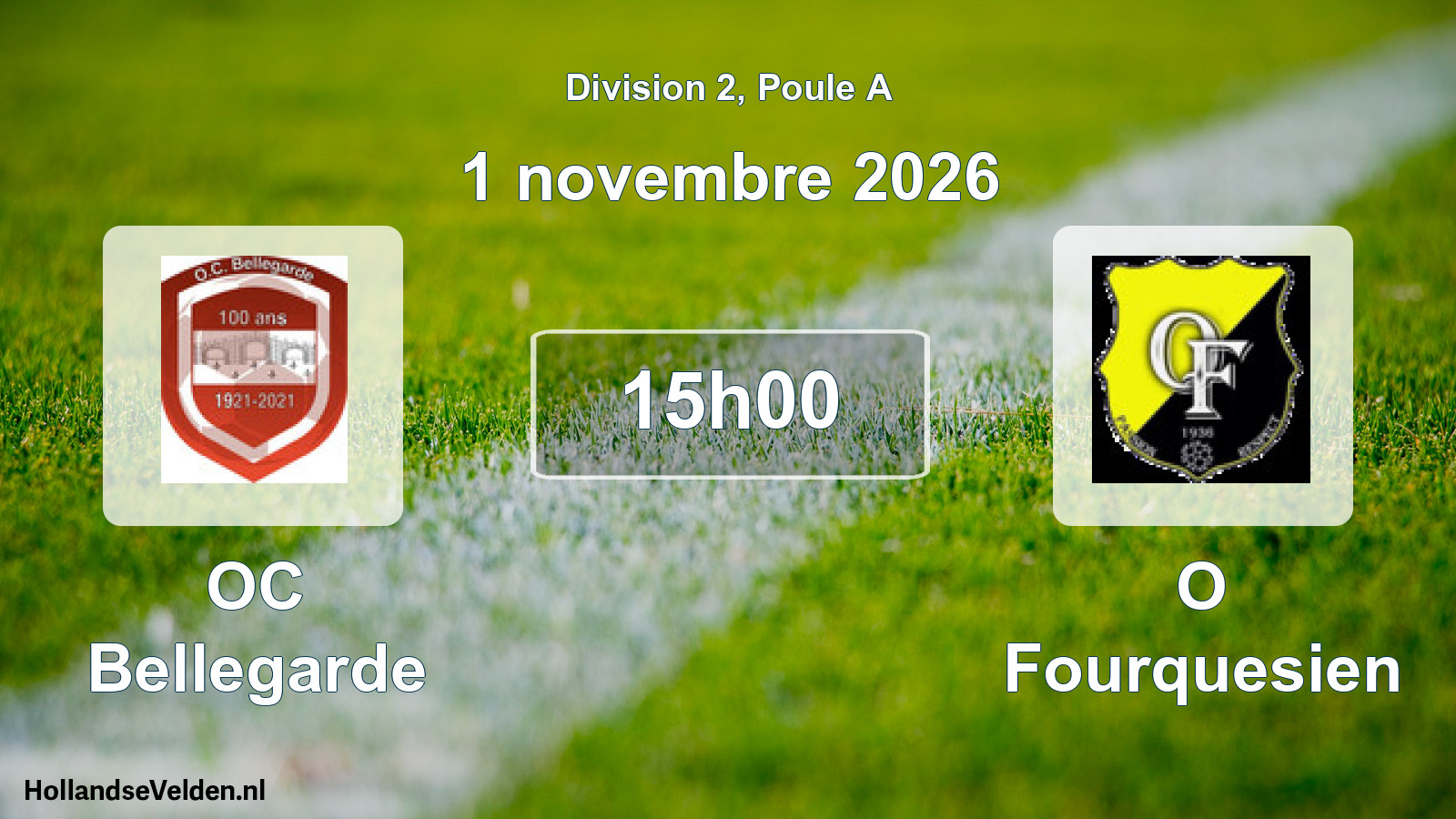 Scheduled Match: OC Bellegarde - O Fourquesien (1 November 2026)