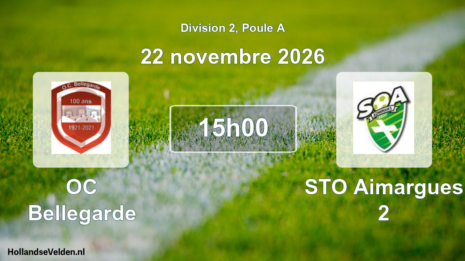 Scheduled Match: OC Bellegarde - STO Aimargues 2 (22 November 2026)