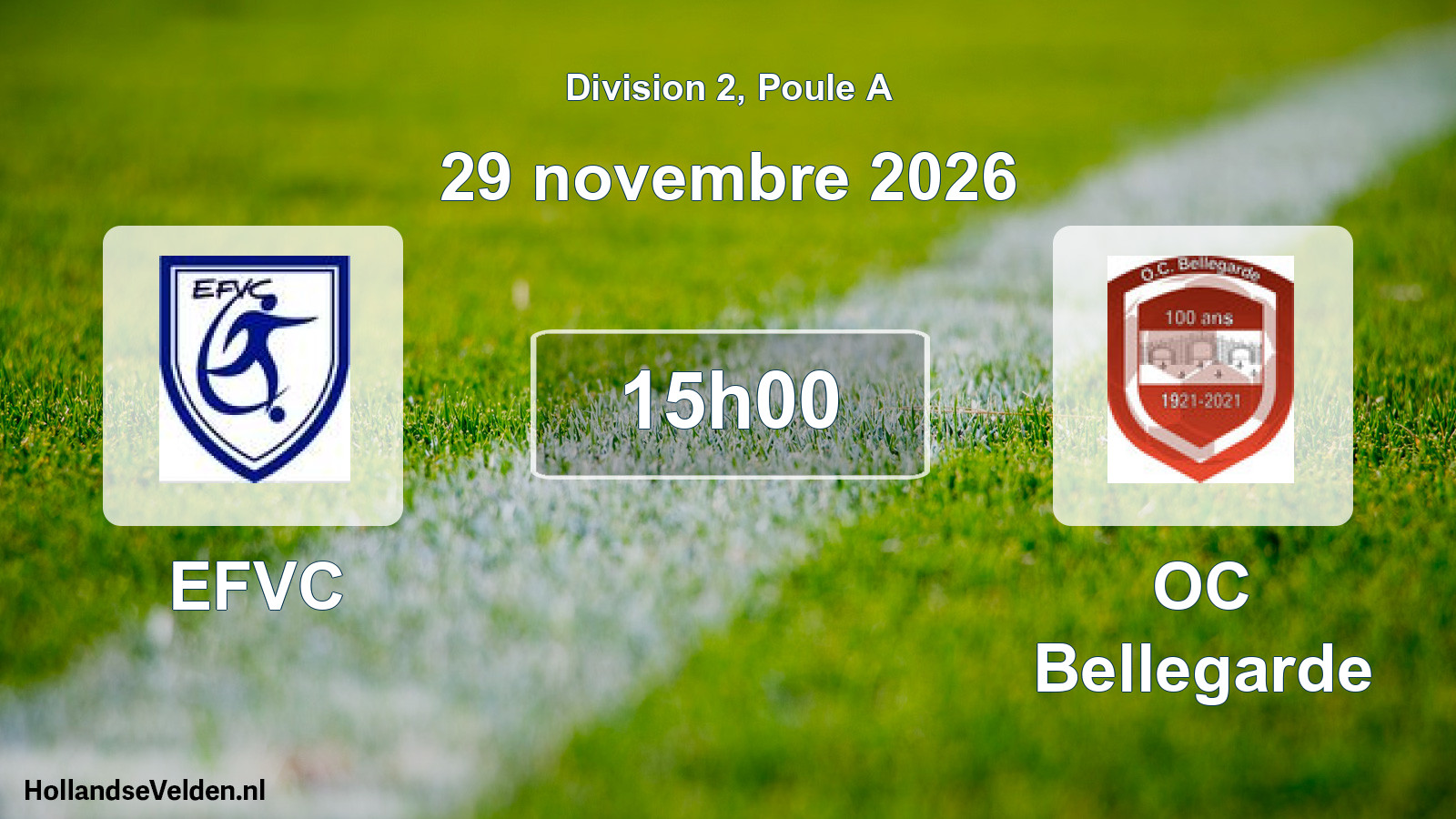Scheduled Match: EFVC - OC Bellegarde (29 November 2026)