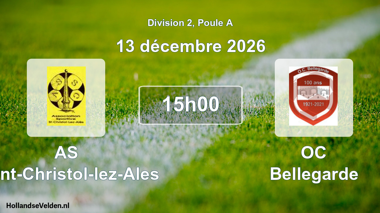 Scheduled Match: AS Saint-Christol-lez-Ales - OC Bellegarde (13 December 2026)
