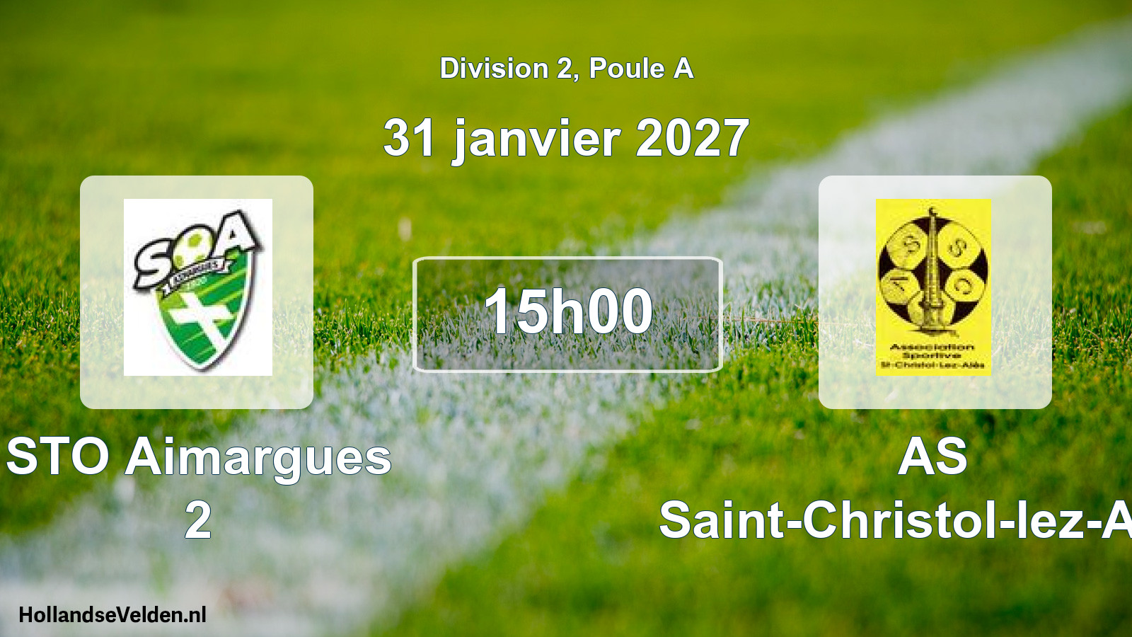 Scheduled Match: STO Aimargues 2 - AS Saint-Christol-lez-Ales (31 January 2027)