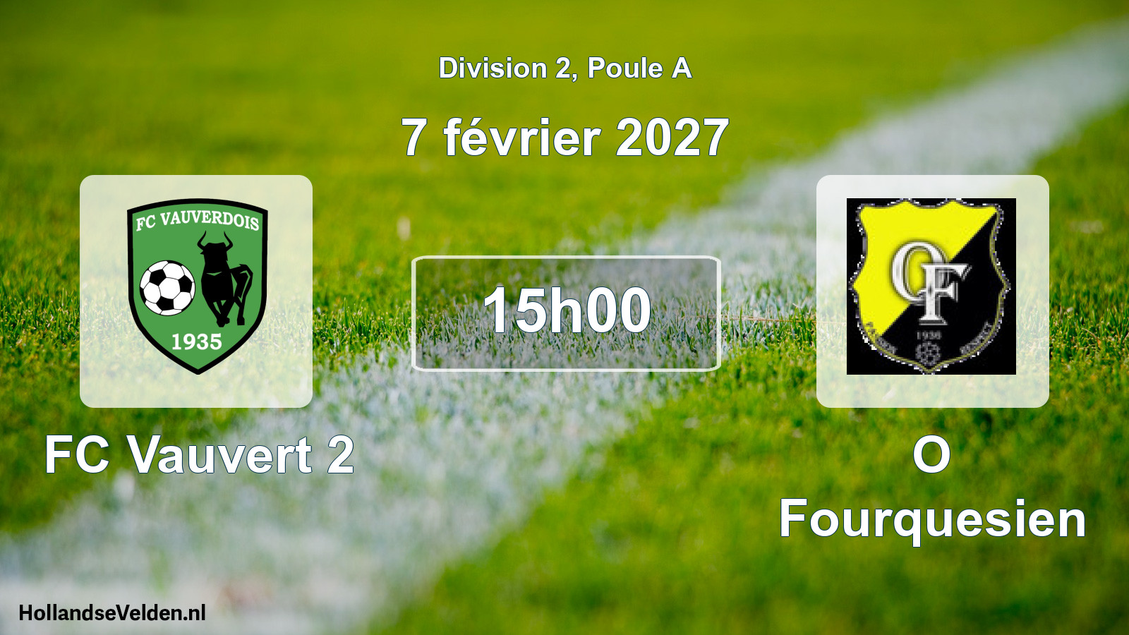 Scheduled Match: FC Vauvert 2 - O Fourquesien (7 February 2027)