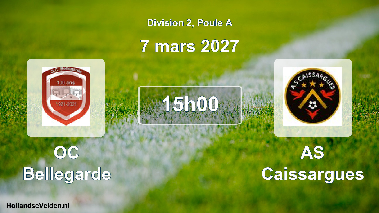 Scheduled Match: OC Bellegarde - AS Caissargues (7 March 2027)