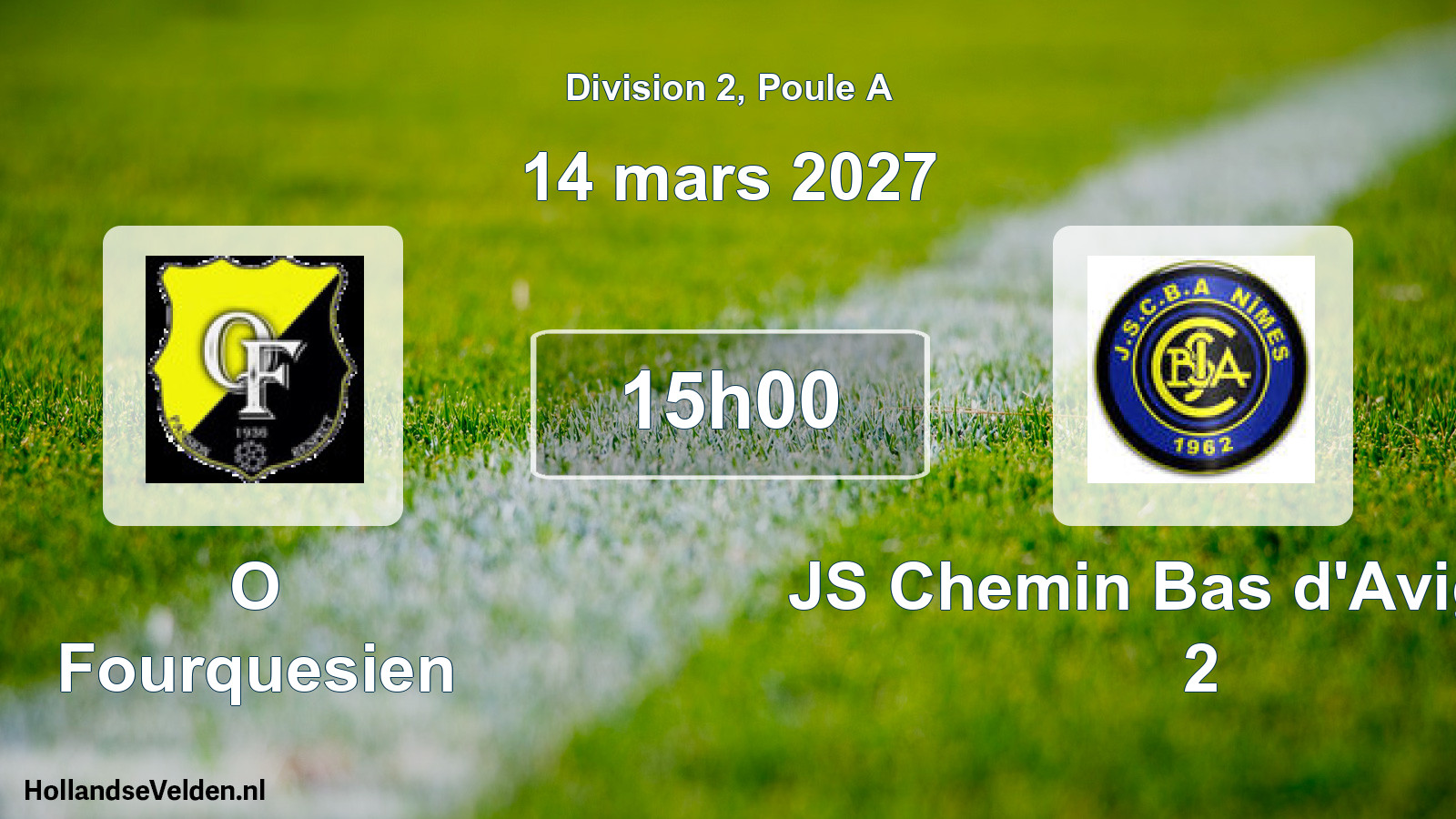 Scheduled Match: O Fourquesien - JS Chemin Bas d'Avignon 2 (14 March 2027)