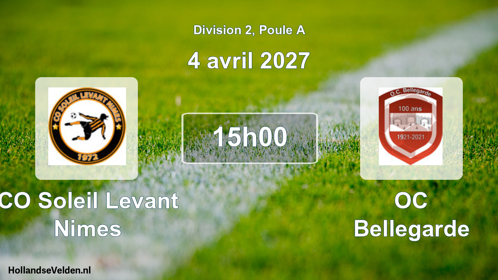 Scheduled Match: CO Soleil Levant Nimes - OC Bellegarde (4 April 2027)
