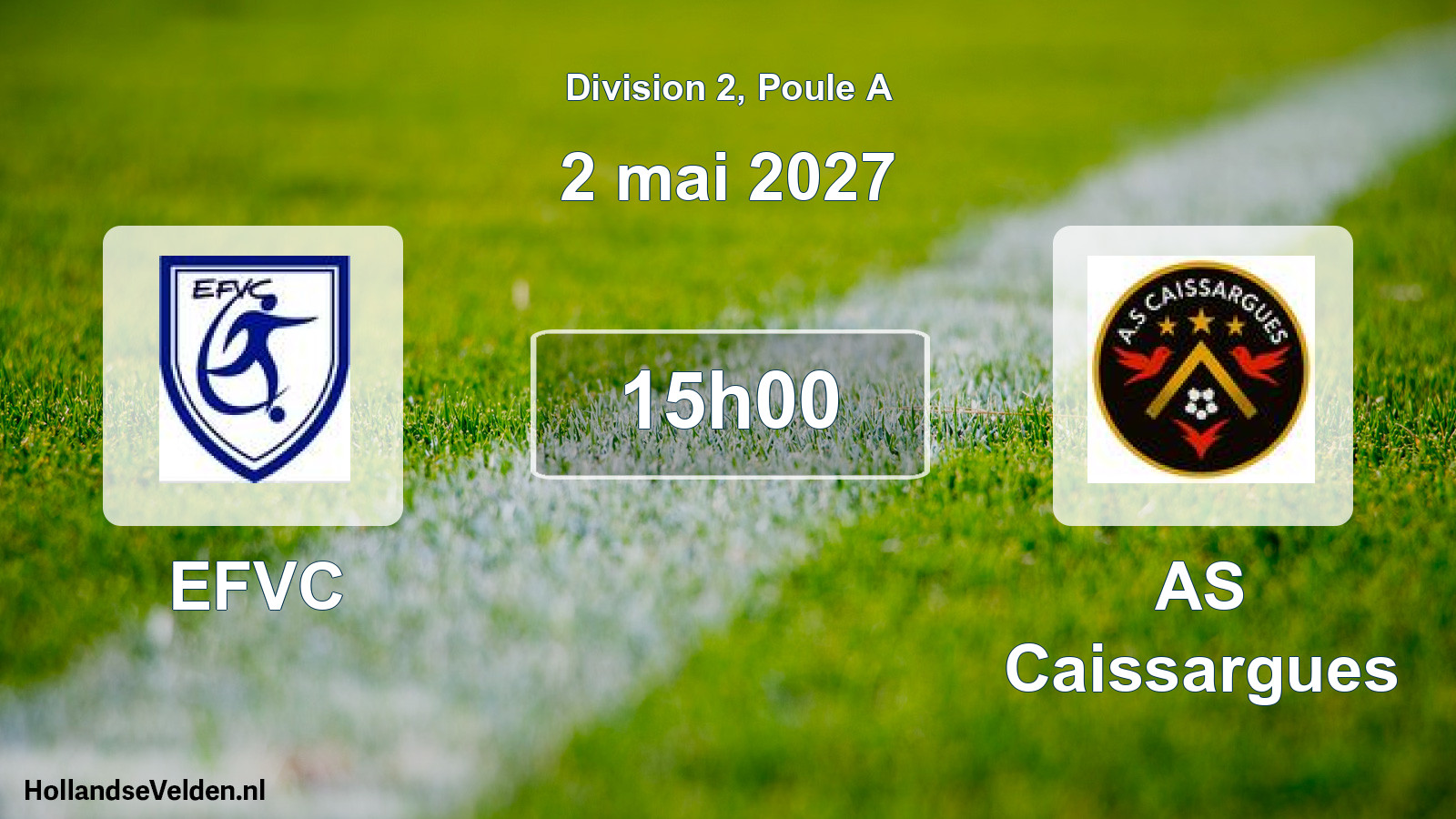 Scheduled Match: EFVC - AS Caissargues (2 May 2027)