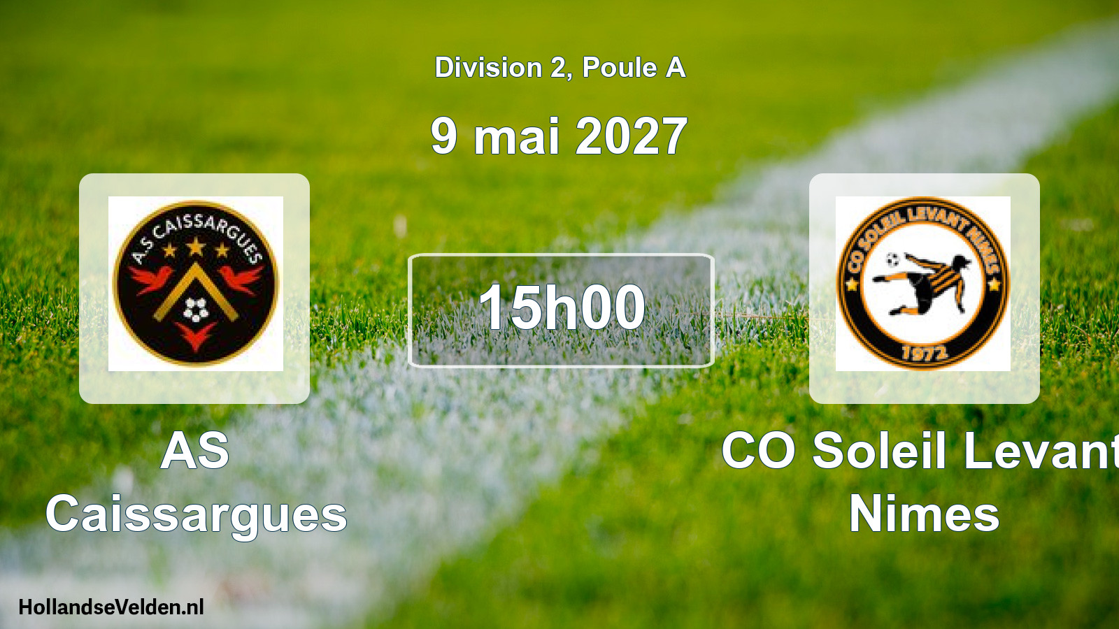 Scheduled Match: AS Caissargues - CO Soleil Levant Nimes (9 May 2027)
