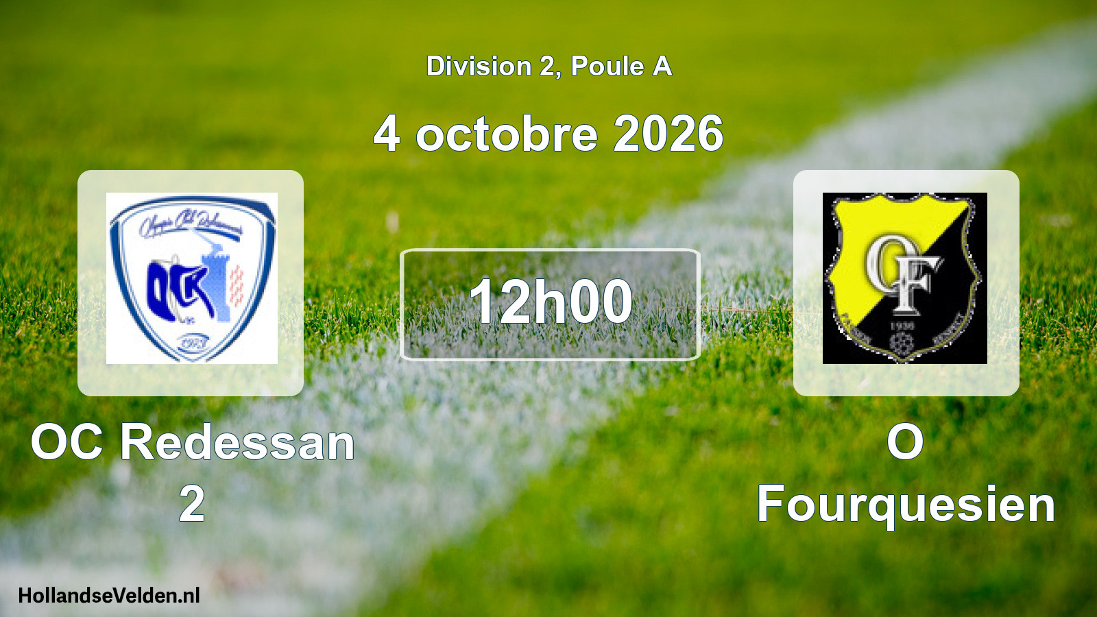 Scheduled Match: OC Redessan 2 - O Fourquesien (4 October 2026)