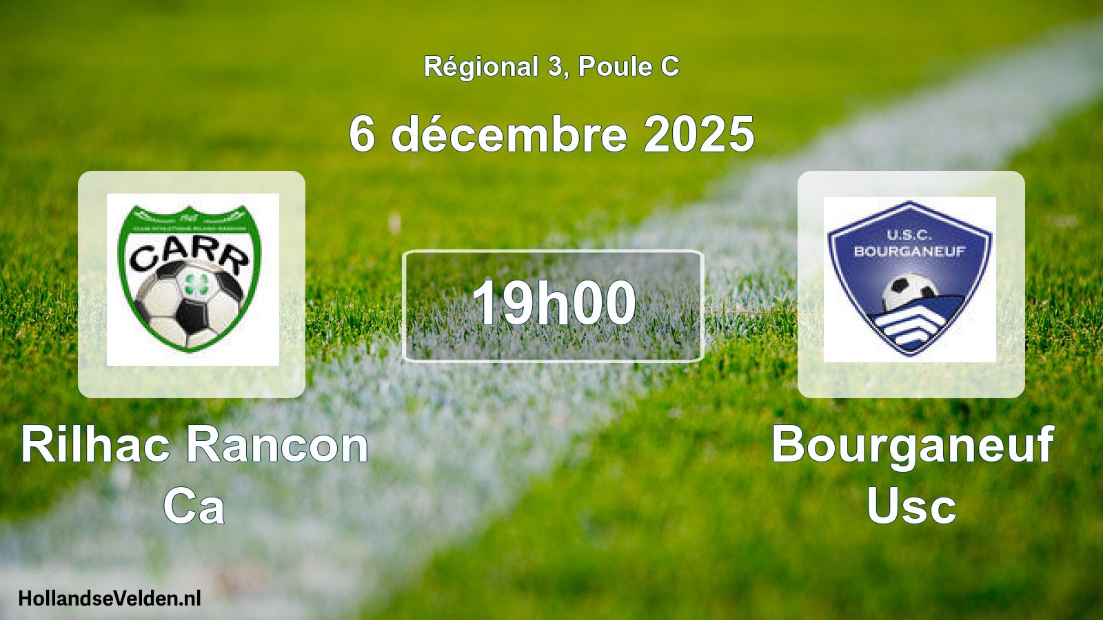 Geplande wedstrijd: Rilhac Rancon Ca - Bourganeuf Usc (6 décembre 2025)