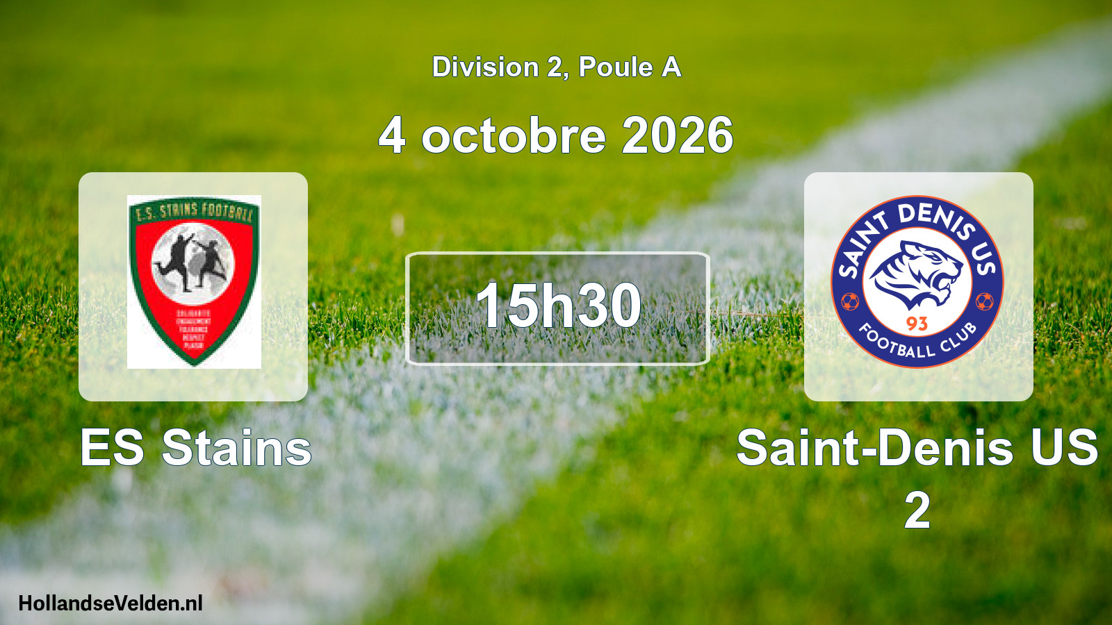 Scheduled Match: ES Stains - Saint-Denis US 2 (4 October 2026)