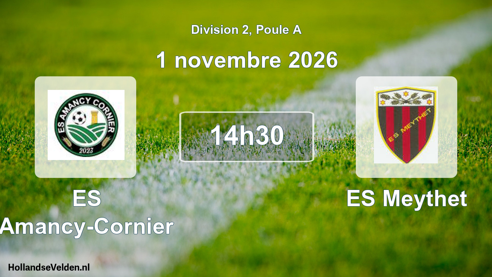 Match programmé: ES Amancy-Cornier - ES Meythet (1 novembre 2026)