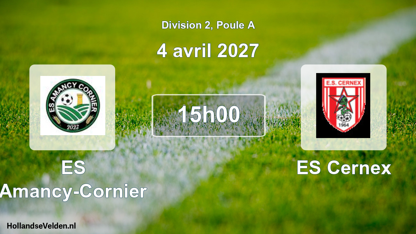 Match programmé: ES Amancy-Cornier - ES Cernex (4 avril 2027)