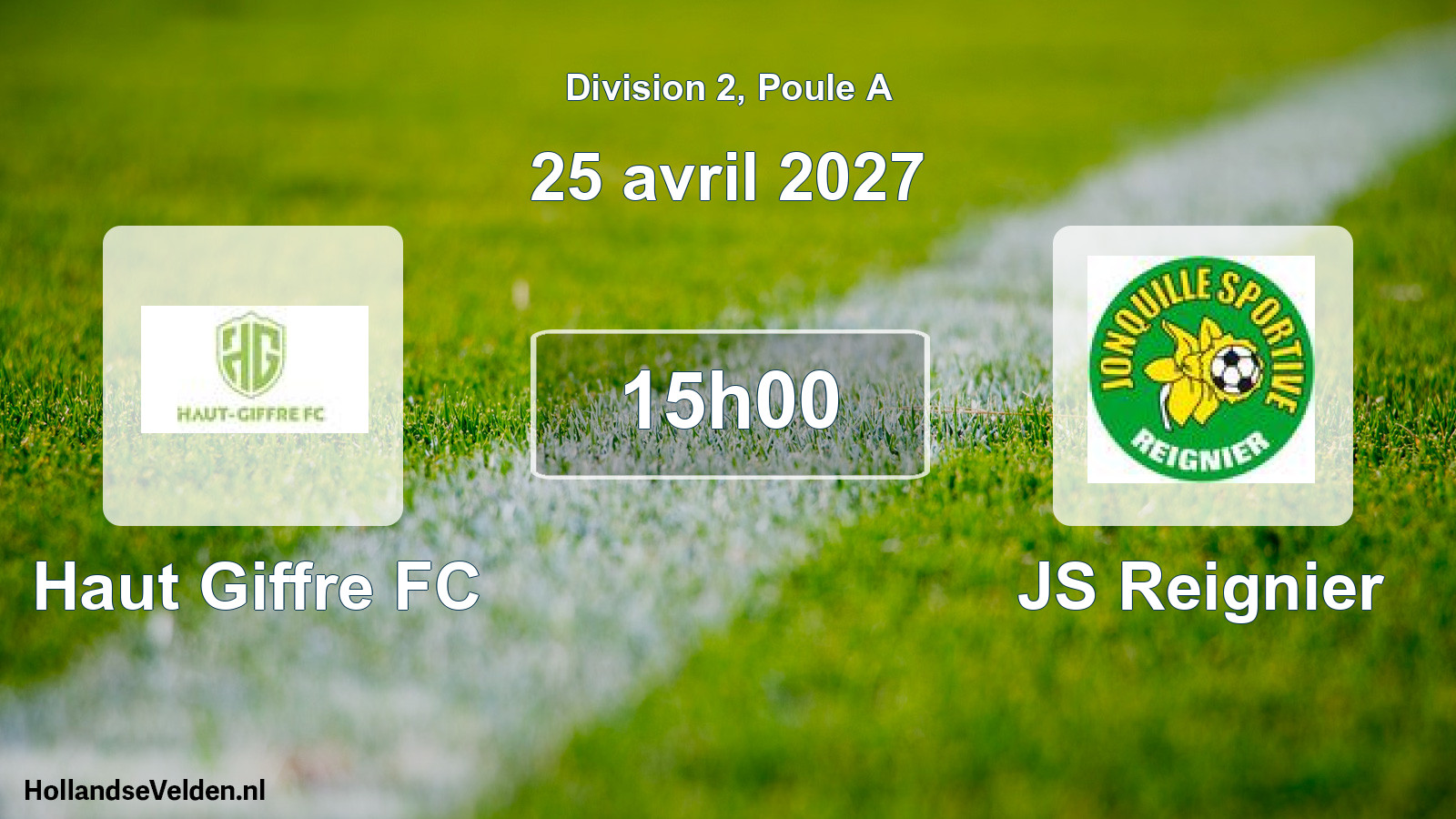 Match programmé: Haut Giffre FC - JS Reignier (25 avril 2027)