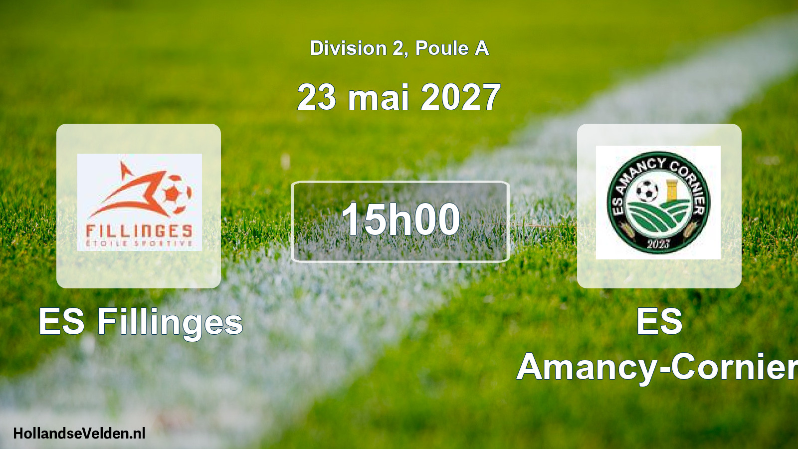 Match programmé: ES Fillinges - ES Amancy-Cornier (23 mai 2027)