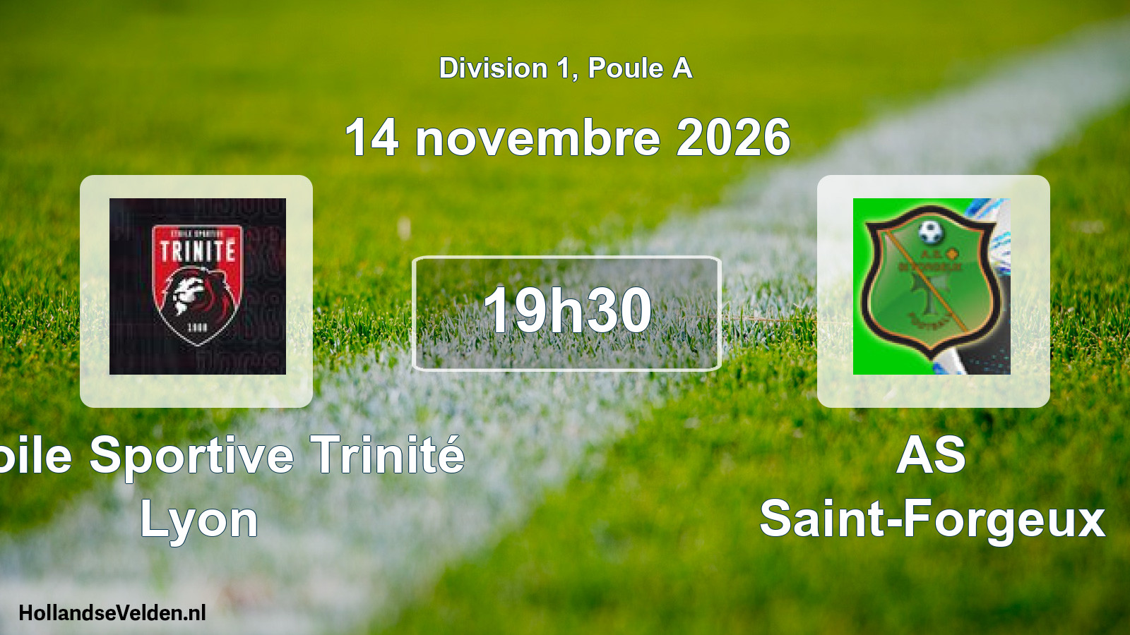 Scheduled Match: Étoile Sportive Trinité Lyon - AS Saint-Forgeux (14 November 2026)
