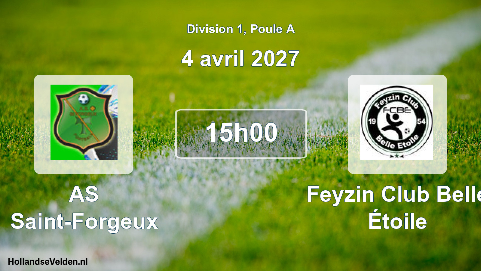 Scheduled Match: AS Saint-Forgeux - Feyzin Club Belle Étoile (4 April 2027)
