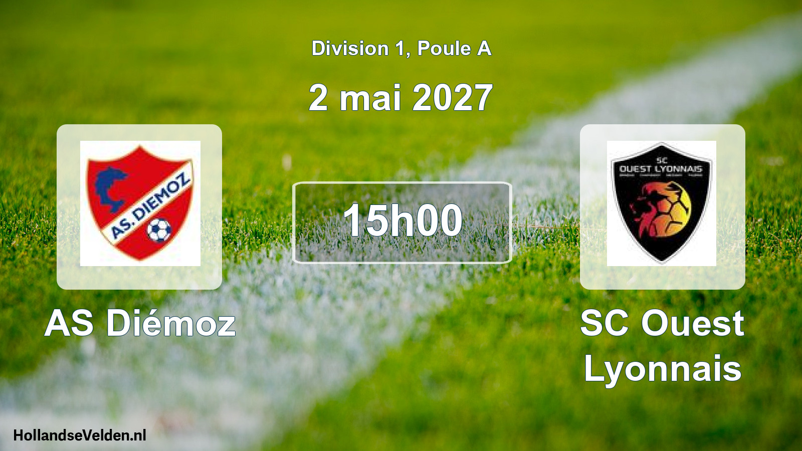 Scheduled Match: AS Diémoz - SC Ouest Lyonnais (2 May 2027)