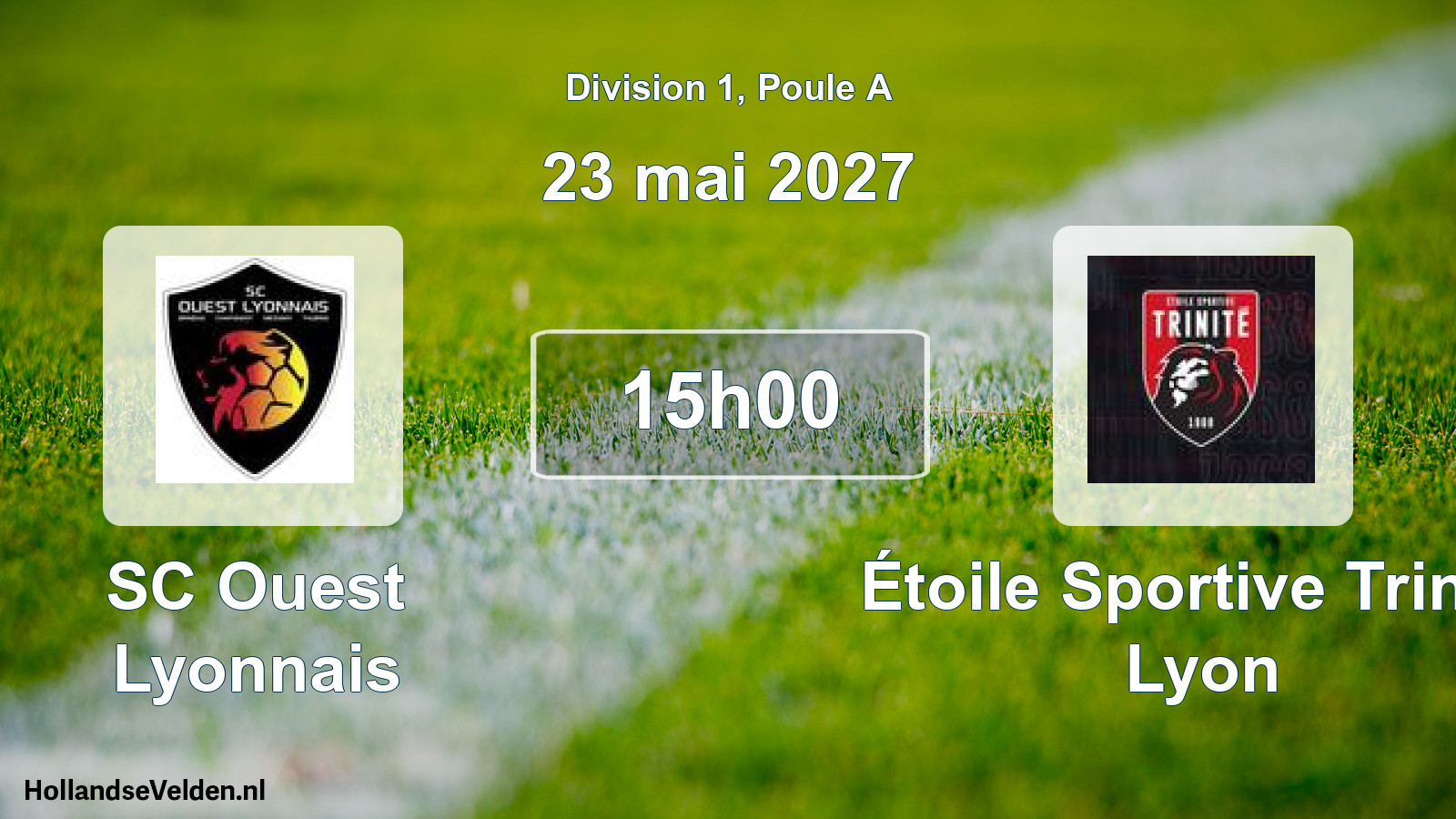 Scheduled Match: SC Ouest Lyonnais - Étoile Sportive Trinité Lyon (23 May 2027)