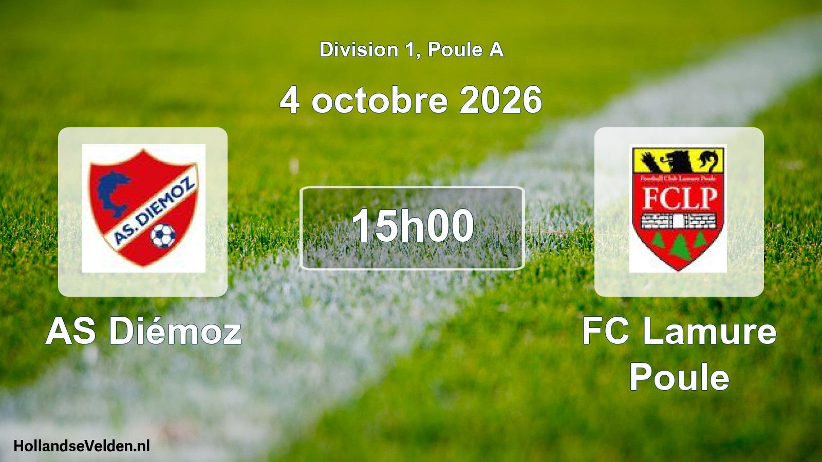 Scheduled Match: AS Diémoz - FC Lamure Poule (4 October 2026)