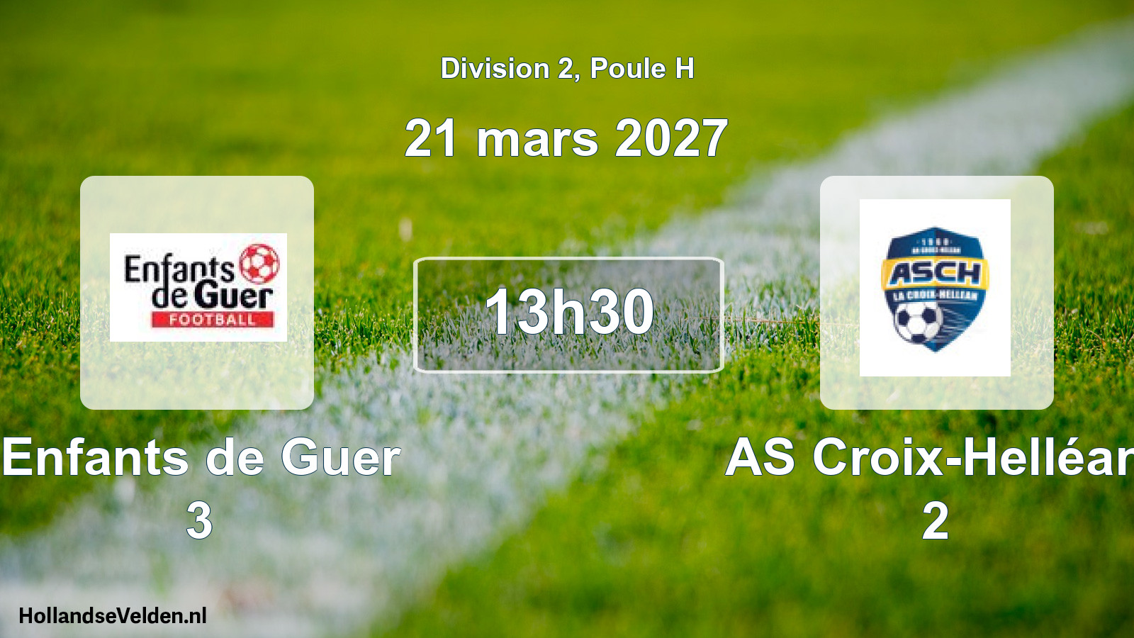 Match programmé: Enfants de Guer 3 - AS Croix-Helléan 2 (21 mars 2027)