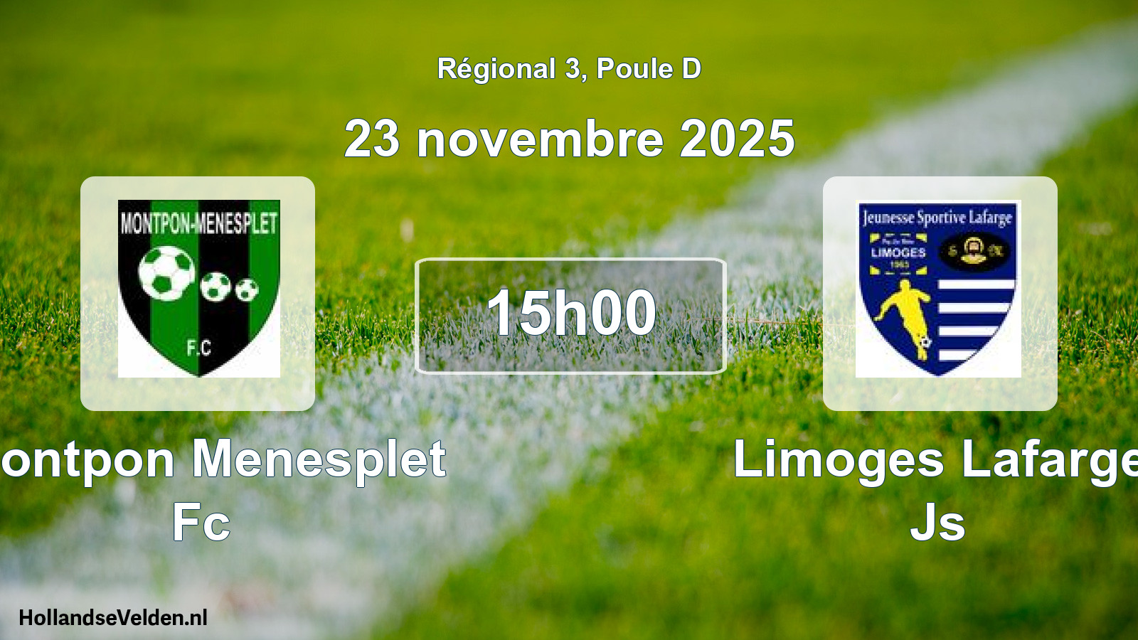 Scheduled Match: Montpon Menesplet Fc - Limoges Lafarge Js (23 November 2025)