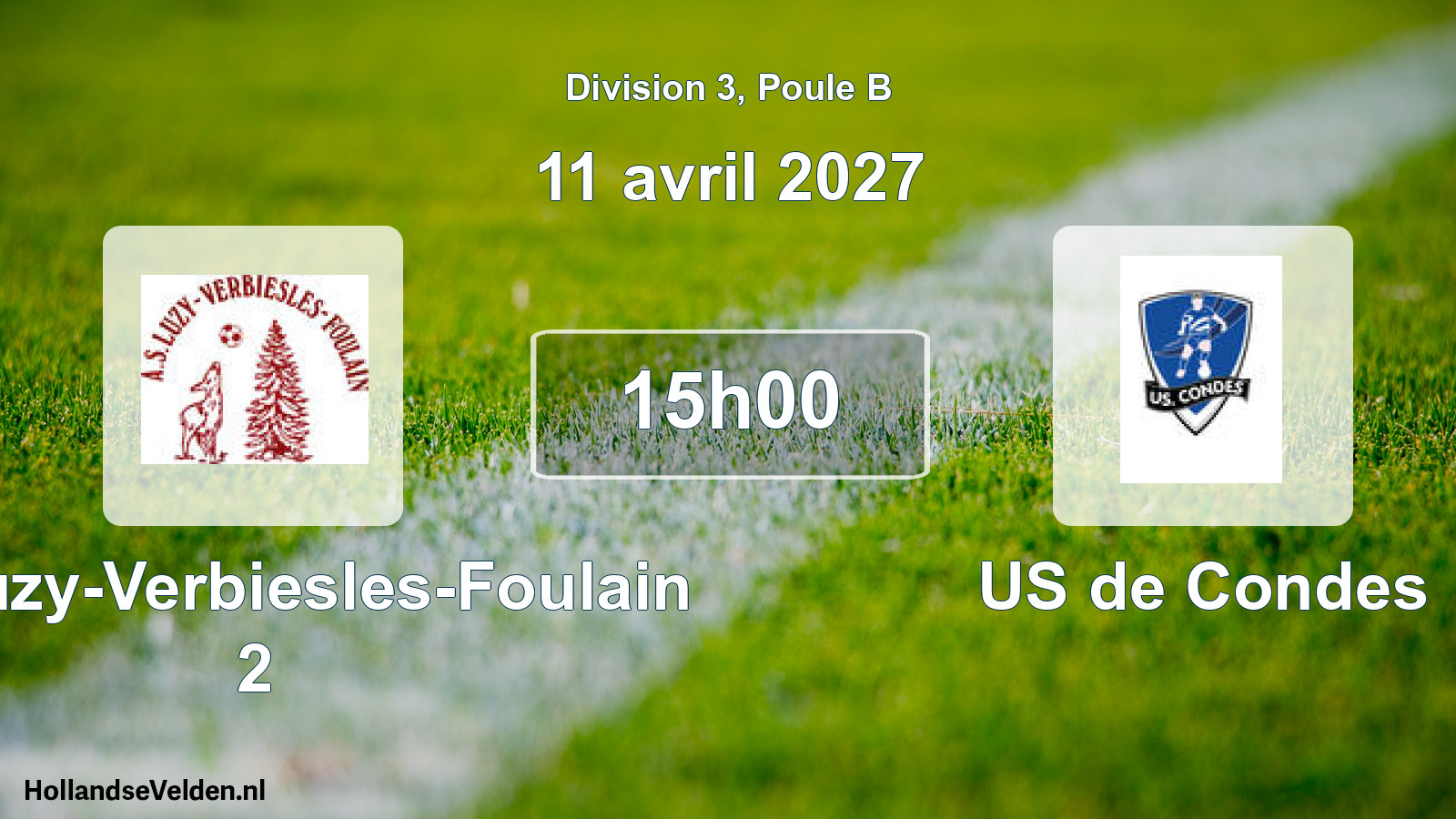 Scheduled Match: AS Luzy-Verbiesles-Foulain 2 - US de Condes (11 April 2027)