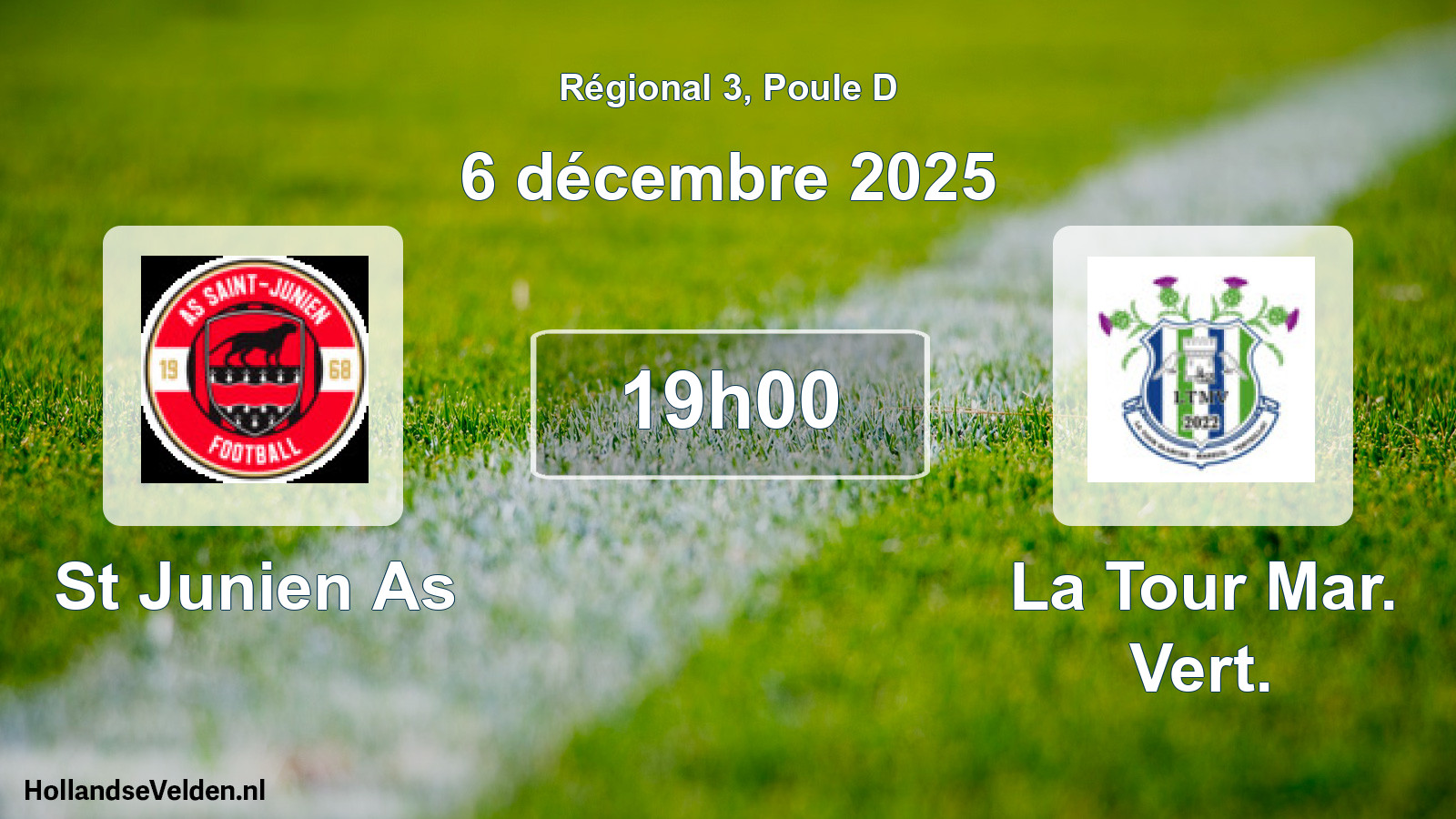 Scheduled Match: St Junien As - La Tour Mar. Vert. (6 December 2025)