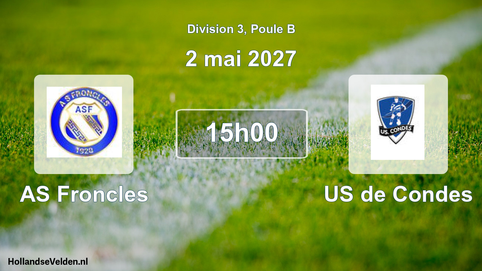 Scheduled Match: AS Froncles - US de Condes (2 May 2027)