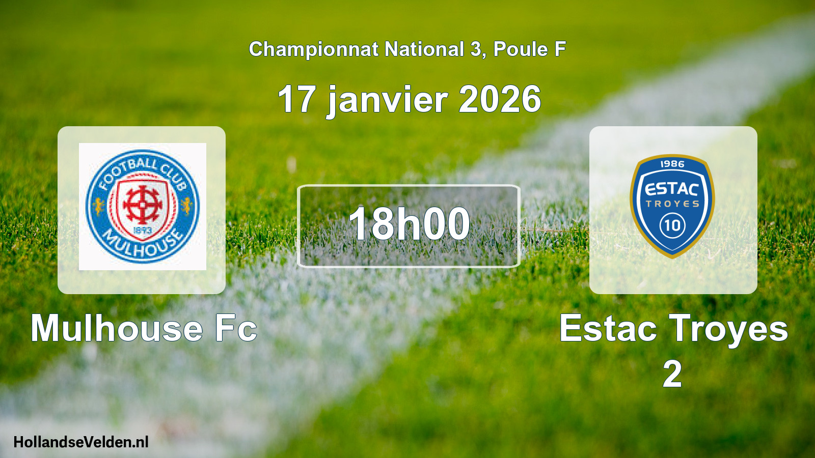 Scheduled Match: Mulhouse Fc - Estac Troyes 2 (17 January 2026)