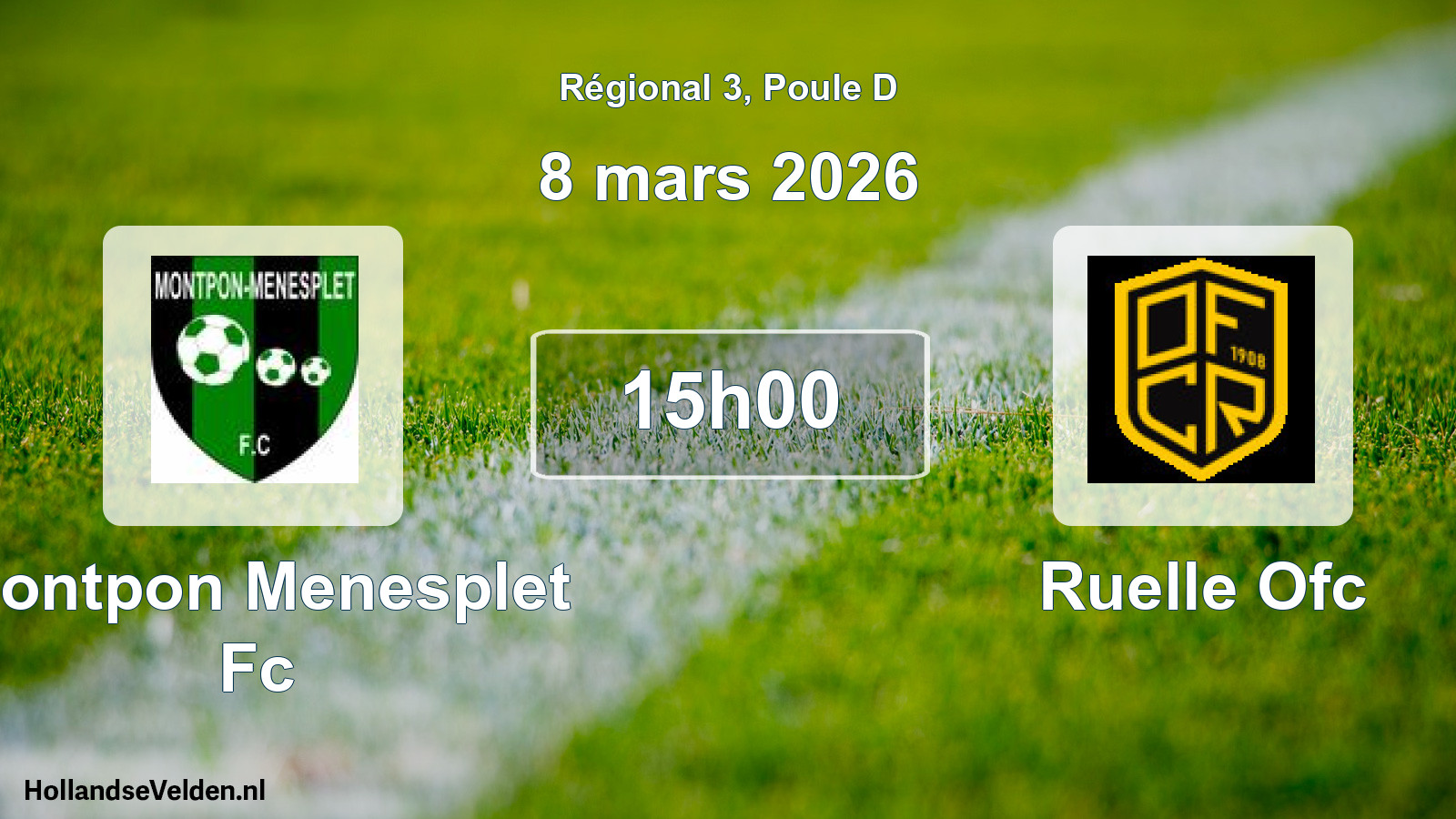 Geplande wedstrijd: Montpon Menesplet Fc - Ruelle Ofc (8 mars 2026)