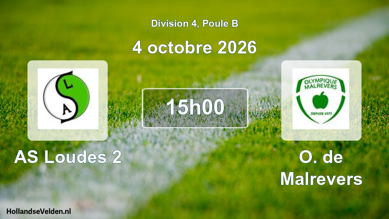 Scheduled Match: AS Loudes 2 - O. de Malrevers (4 October 2026)
