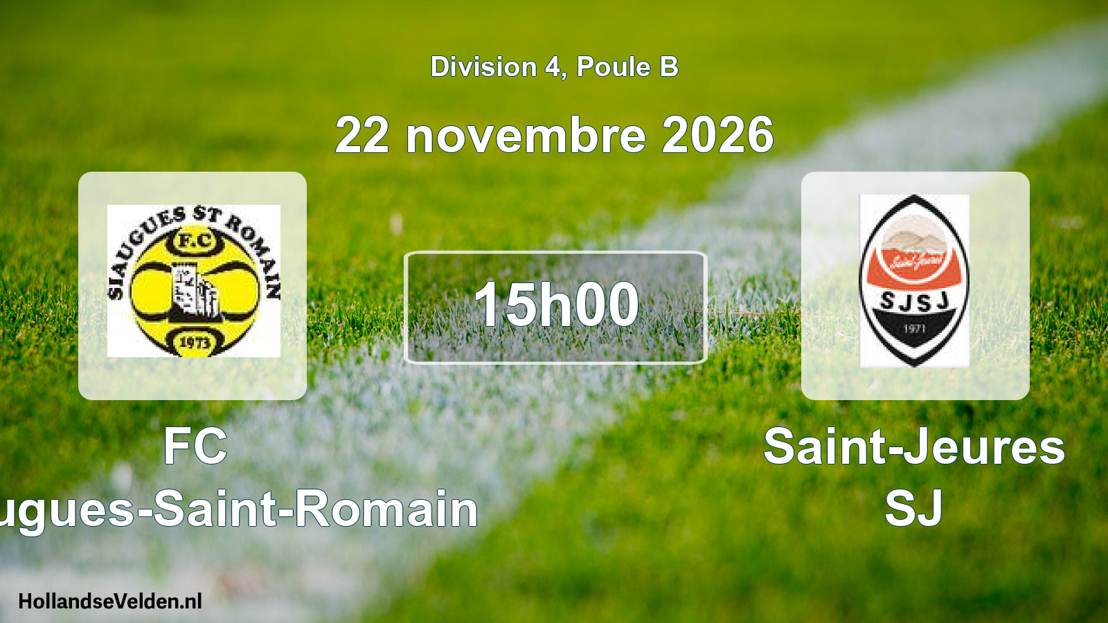 Scheduled Match: FC Siaugues-Saint-Romain - Saint-Jeures SJ (22 November 2026)