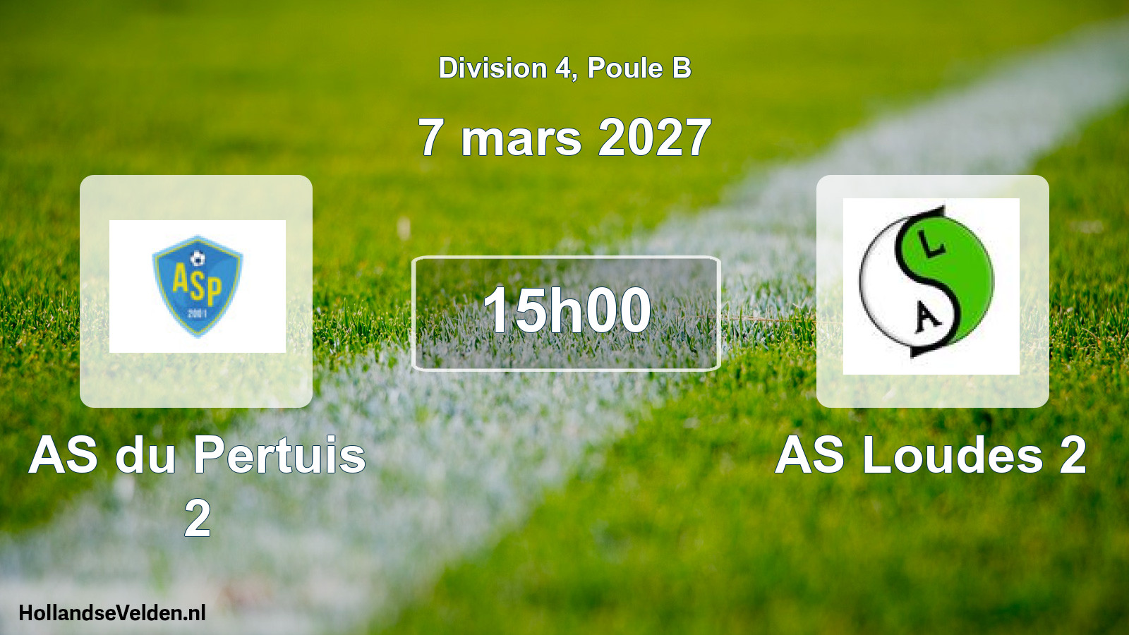 Scheduled Match: AS du Pertuis 2 - AS Loudes 2 (7 March 2027)