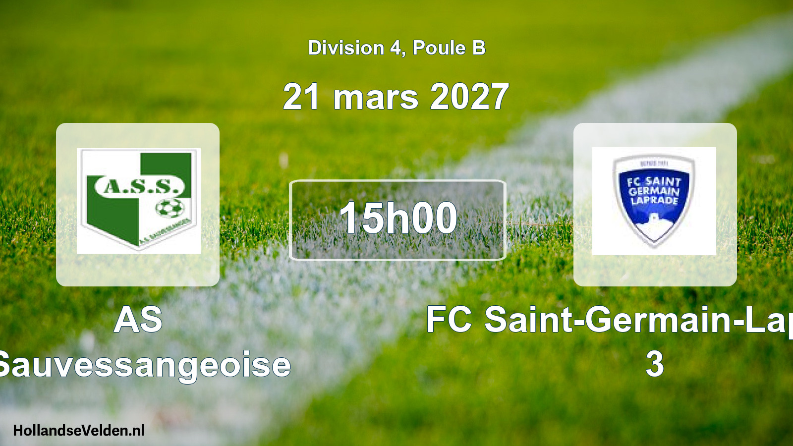 Scheduled Match: AS Sauvessangeoise - FC Saint-Germain-Laprade 3 (21 March 2027)