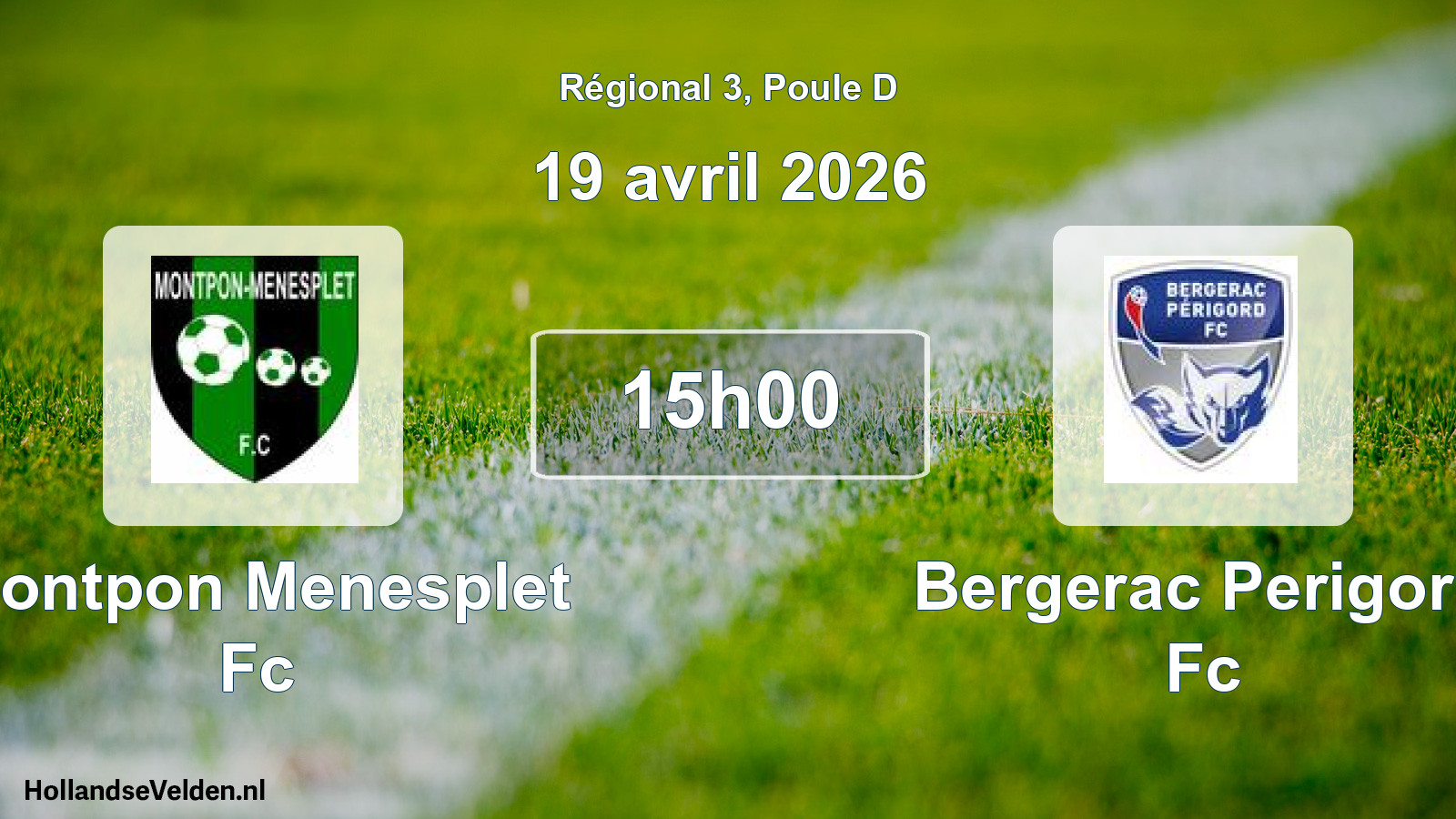 Scheduled Match: Montpon Menesplet Fc - Bergerac Perigord Fc (19 April 2026)