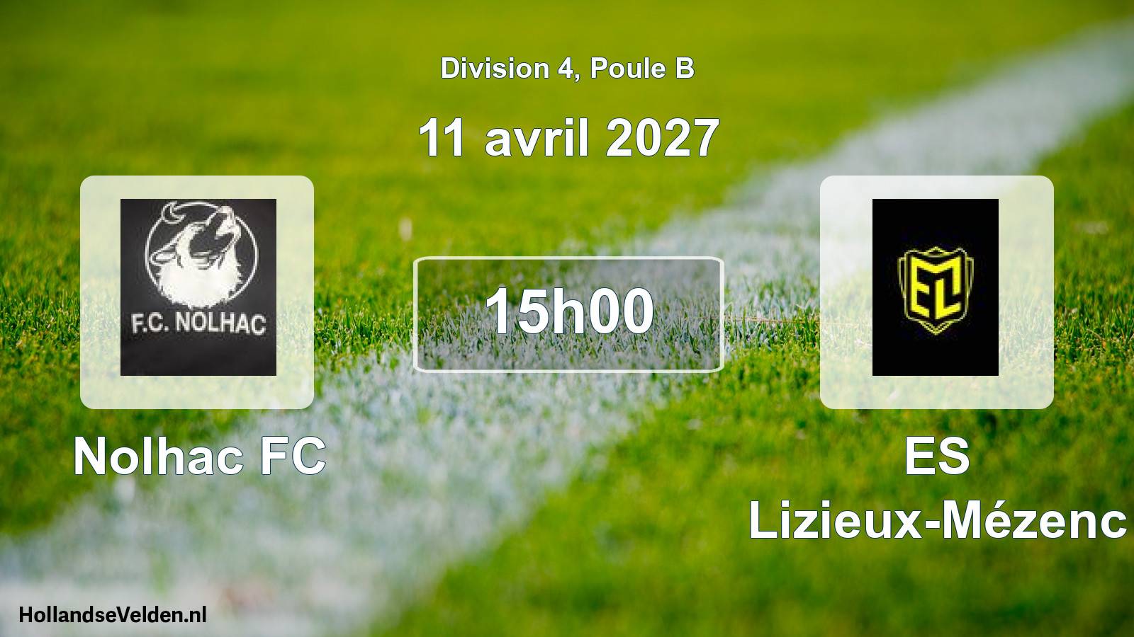 Scheduled Match: Nolhac FC - ES Lizieux-Mézenc (11 April 2027)