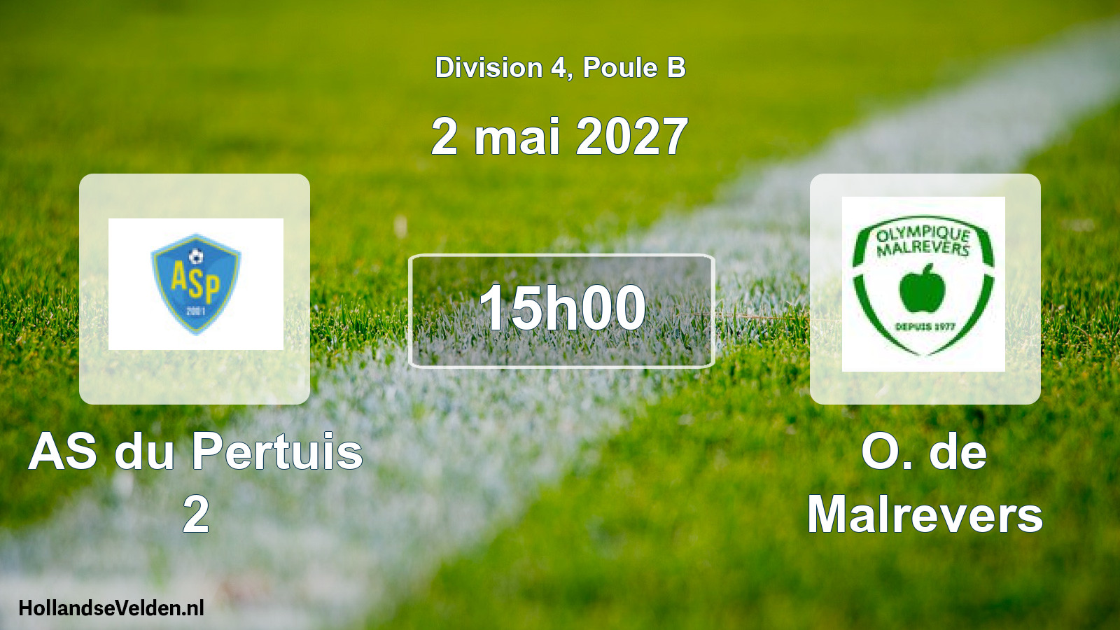 Scheduled Match: AS du Pertuis 2 - O. de Malrevers (2 May 2027)