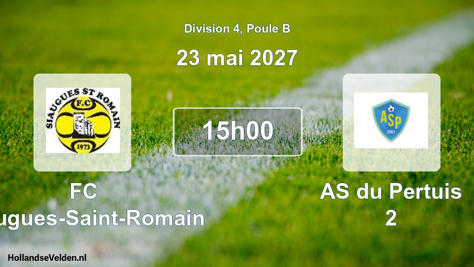 Scheduled Match: FC Siaugues-Saint-Romain - AS du Pertuis 2 (23 May 2027)