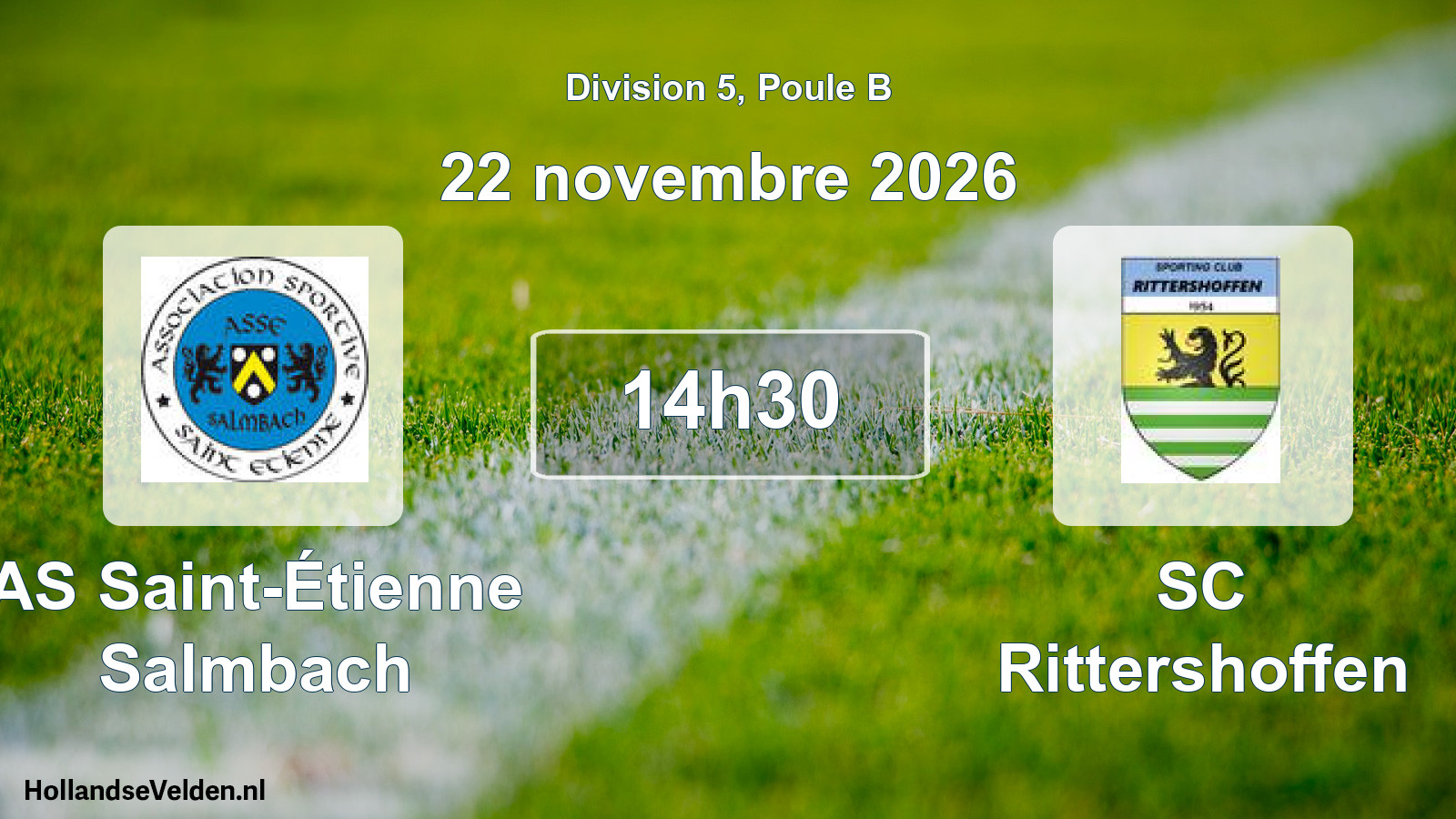 Scheduled Match: AS Saint-Étienne Salmbach - SC Rittershoffen (22 November 2026)