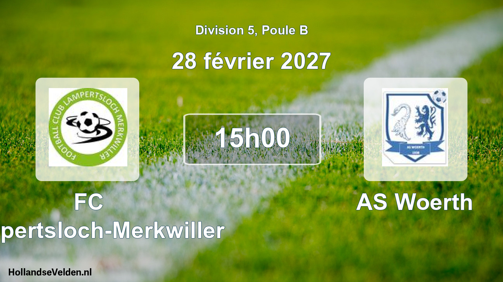 Scheduled Match: FC Lampertsloch-Merkwiller - AS Woerth (28 February 2027)