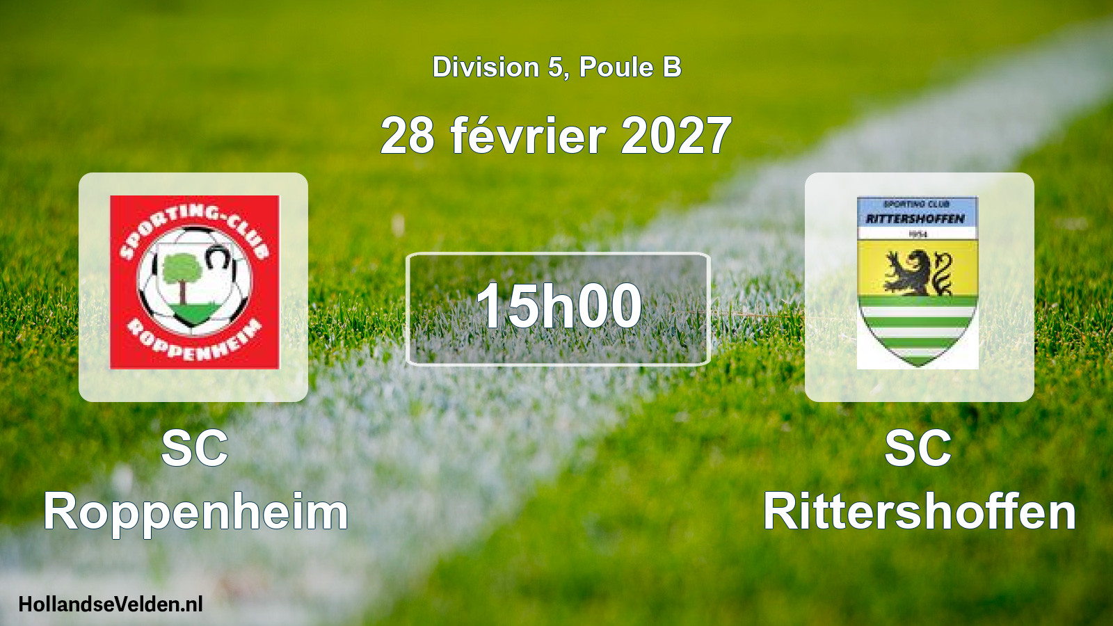 Scheduled Match: SC Roppenheim - SC Rittershoffen (28 February 2027)