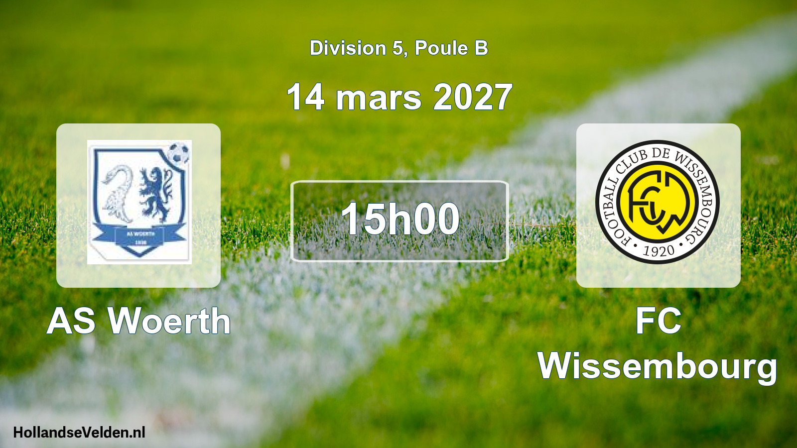 Match programmé: AS Woerth - FC Wissembourg (14 mars 2027)