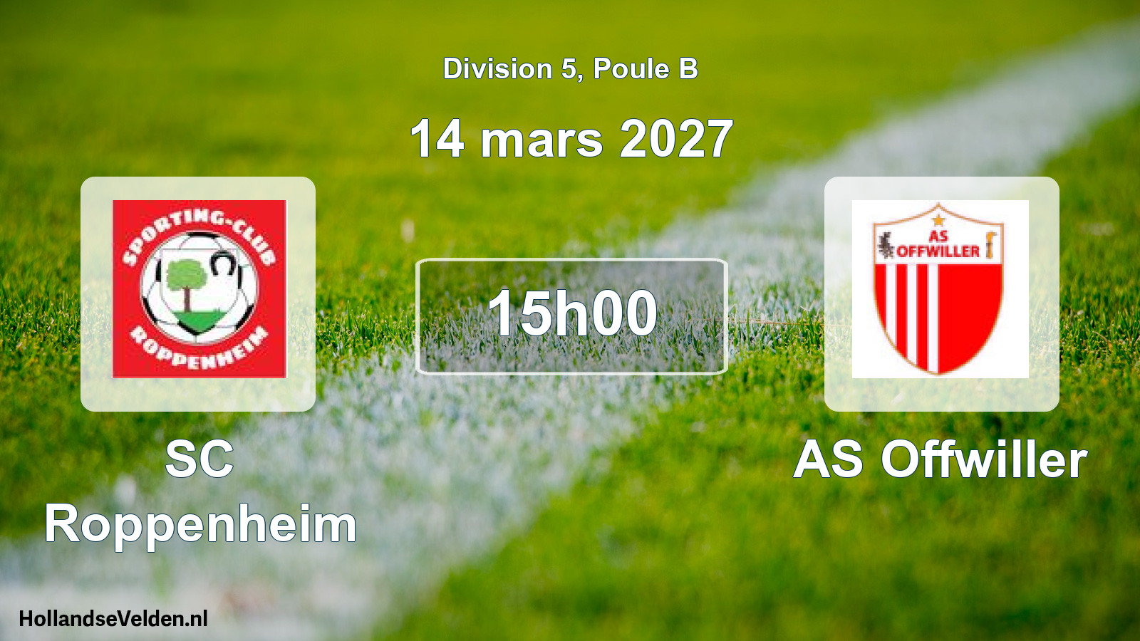 Scheduled Match: SC Roppenheim - AS Offwiller (14 March 2027)